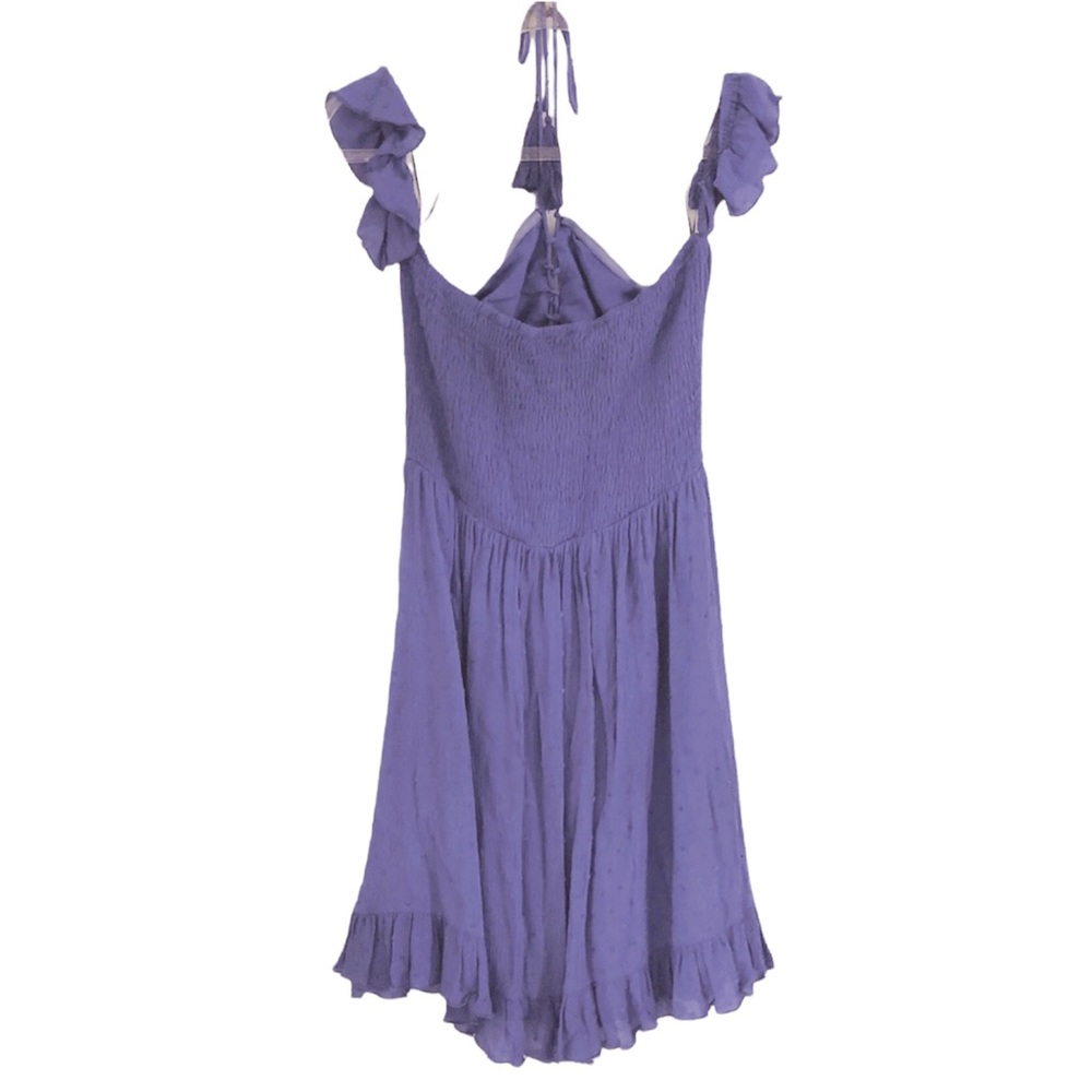Fanco purple mini ruffles dress - Picture 3 of 9